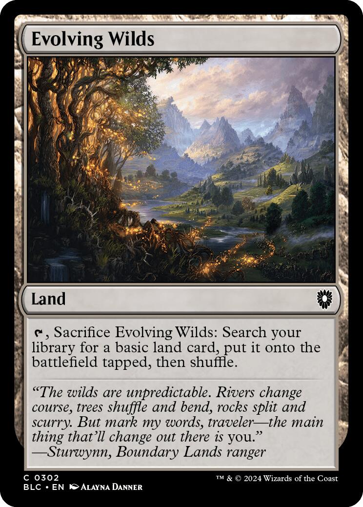 Evolving Wilds [Bloomburrow Commander] | Good Games Adelaide SA