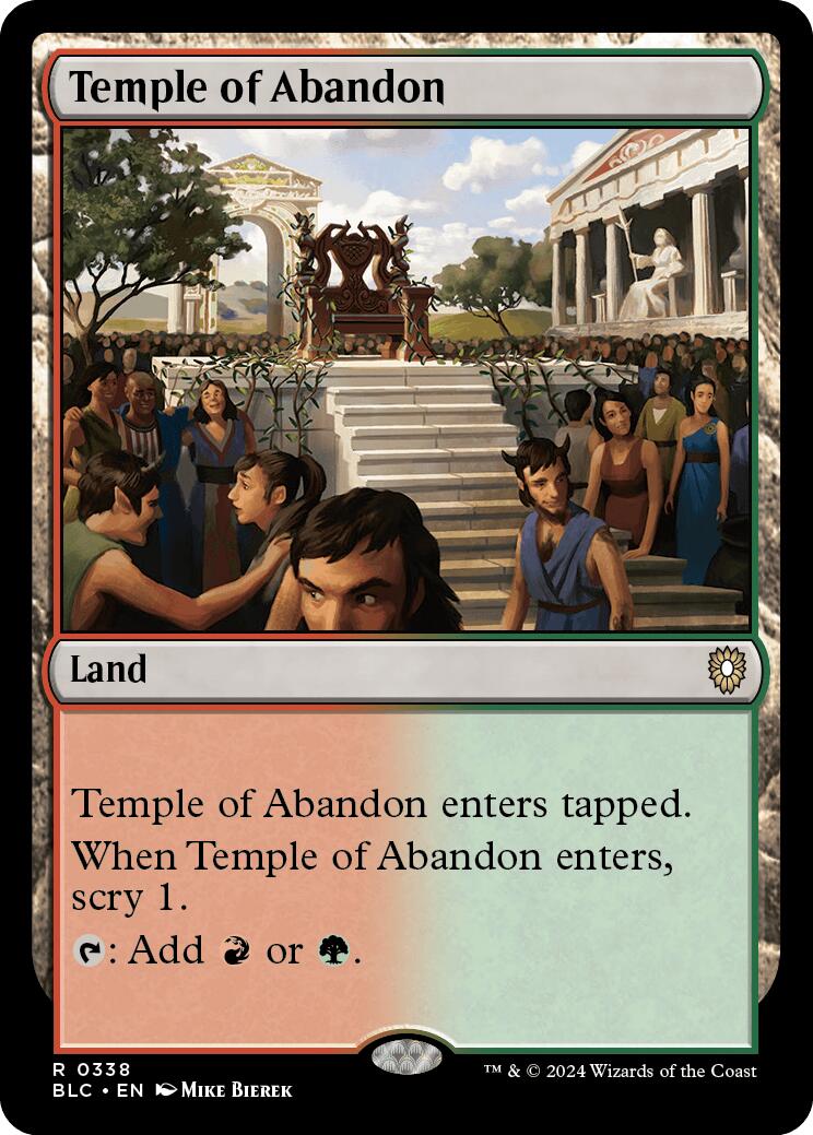 Temple of Abandon [Bloomburrow Commander] | Good Games Adelaide SA