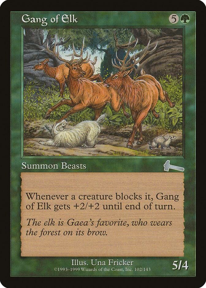 Gang of Elk 102 (Urza's Legacy)  - Foil | Good Games Adelaide SA