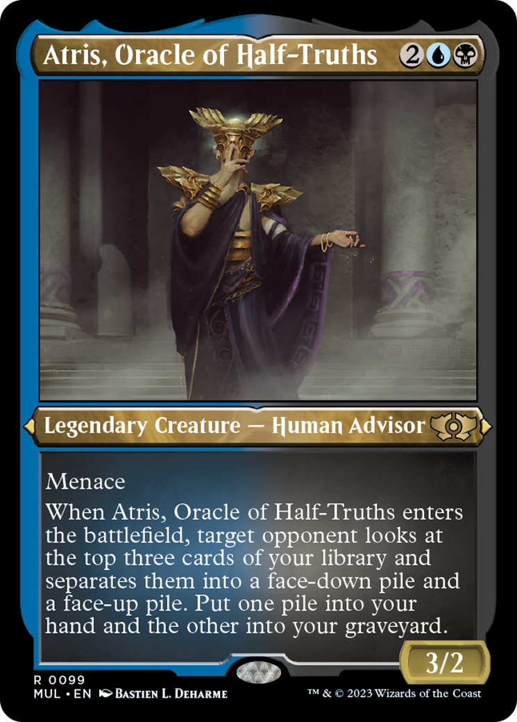 Atris, Oracle of Half-Truths (Foil Etched) [Multiverse Legends] | Good Games Adelaide SA