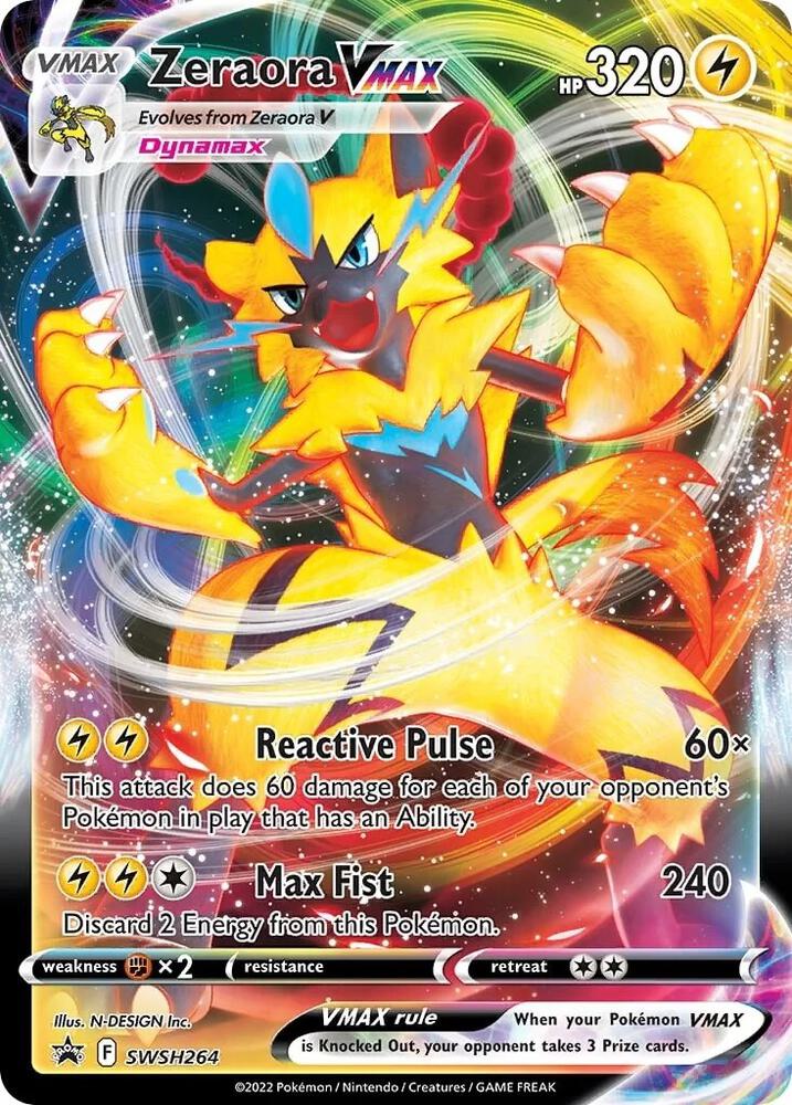 Zeraora VMAX SWSH264 (SWSH: Sword & Shield Promo Cards)  - Holofoil | Good Games Adelaide SA