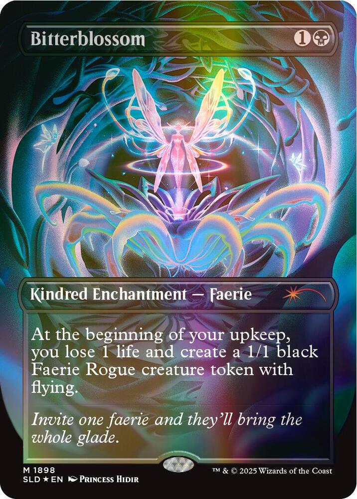 Bitterblossom Double Rainbow Foil 1898 (Secret Lair Drop Series)  - Foil | Good Games Adelaide SA