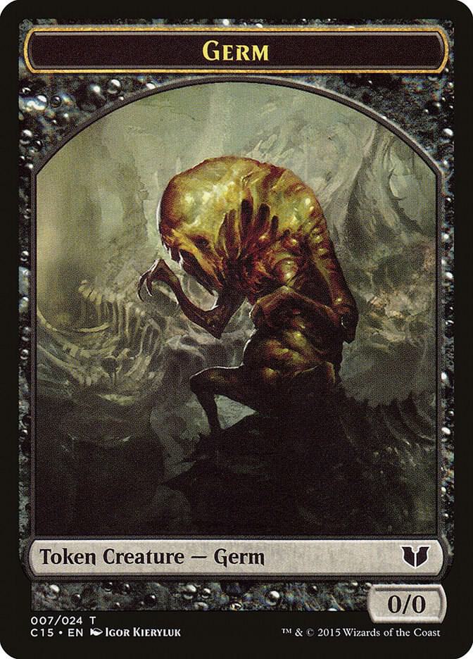 Germ Zombie Double Sided Token 7 // 8 (Commander 2015)  | Good Games Adelaide SA