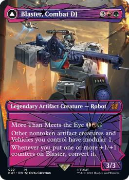 Blaster Combat DJ Shattered Glass 22 (Universes Beyond: Transformers)  - Foil | Good Games Adelaide SA