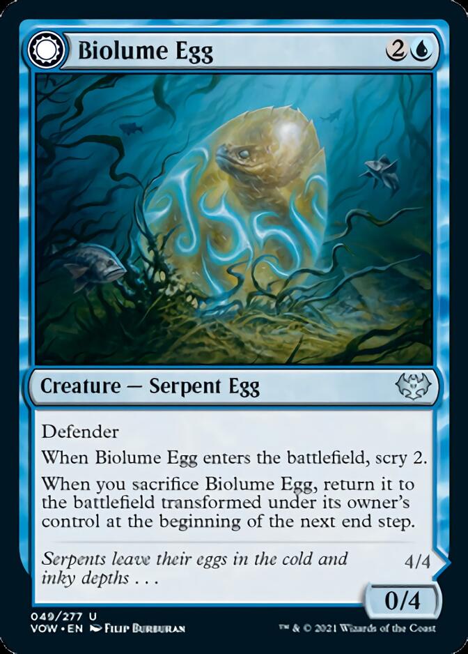 Biolume Egg // Biolume Serpent [Innistrad: Crimson Vow] | Good Games Adelaide SA
