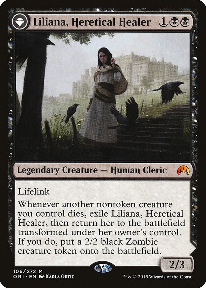 Liliana Heretical Healer // Liliana, Defiant Necromancer 106 (Magic Origins)  - Foil | Good Games Adelaide SA