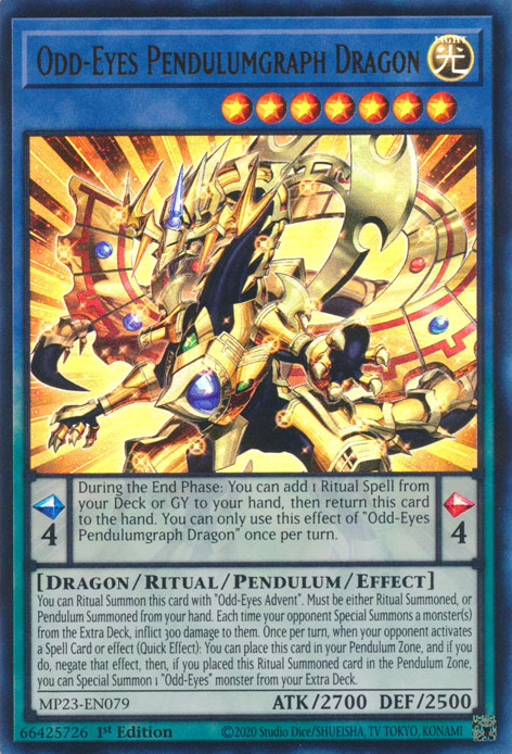Odd-Eyes Pendulumgraph Dragon [MP23-EN079] Ultra Rare | Good Games Adelaide SA