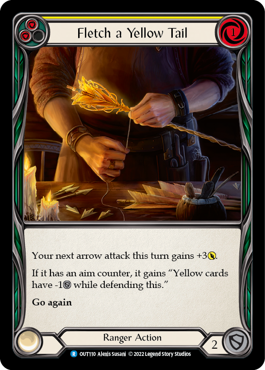 Fletch a Yellow Tail (Yellow) [OUT110] (Outsiders)  Rainbow Foil | Good Games Adelaide SA