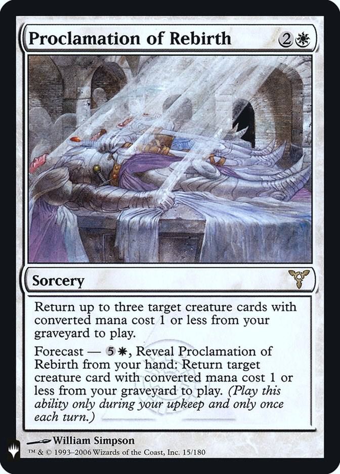 Proclamation of Rebirth 15 (The List Reprints)  - Foil | Good Games Adelaide SA