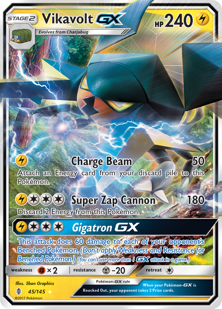 Vikavolt GX (45/145) [Sun & Moon: Guardians Rising] | Good Games Adelaide SA