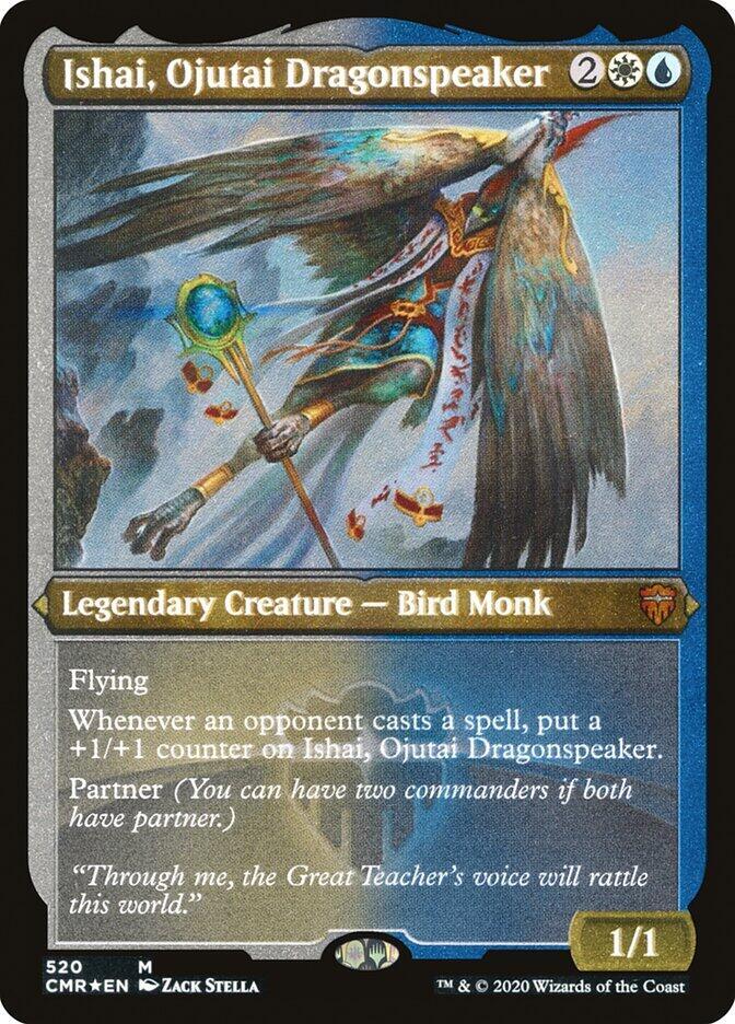 Ishai Ojutai Dragonspeaker Foil Etched 520 (Commander Legends)  - Foil | Good Games Adelaide SA