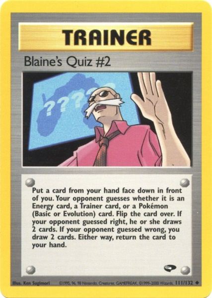 Blaine's Quiz #2 (111/132) [Gym Challenge Unlimited] | Good Games Adelaide SA