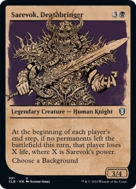 Sarevok Deathbringer Showcase 391 (Commander Legends: Battle for Baldur's Gate)  | Good Games Adelaide SA