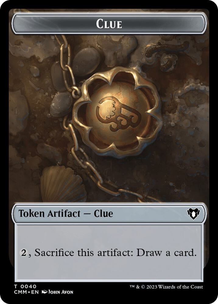 Clue Construct 0041 Double Sided Token 40 // 41 (Commander Masters)  | Good Games Adelaide SA