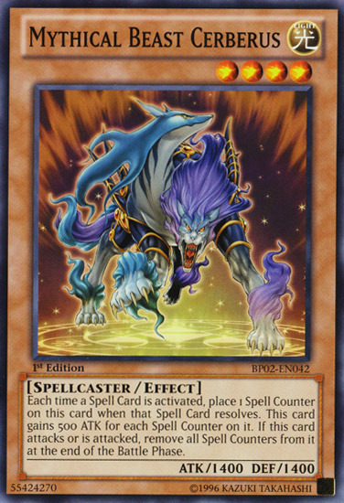 Mythical Beast Cerberus [BP02-EN042] Mosaic Rare | Good Games Adelaide SA