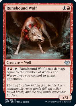Runebound Wolf 176 (Innistrad: Crimson Vow)  | Good Games Adelaide SA
