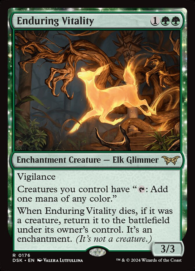 Enduring Vitality 176 (Duskmourn: House of Horror)  - Foil | Good Games Adelaide SA