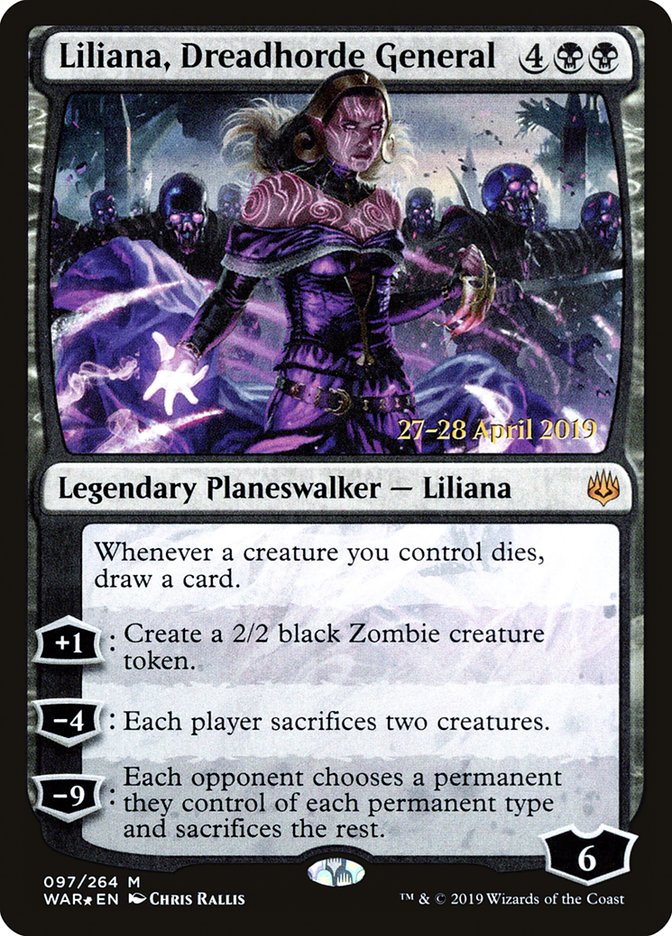 Liliana, Dreadhorde General  [War of the Spark Prerelease Promos] | Good Games Adelaide SA
