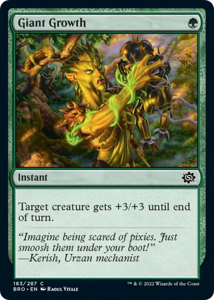 Giant Growth 183 (The Brothers' War)  - Foil | Good Games Adelaide SA