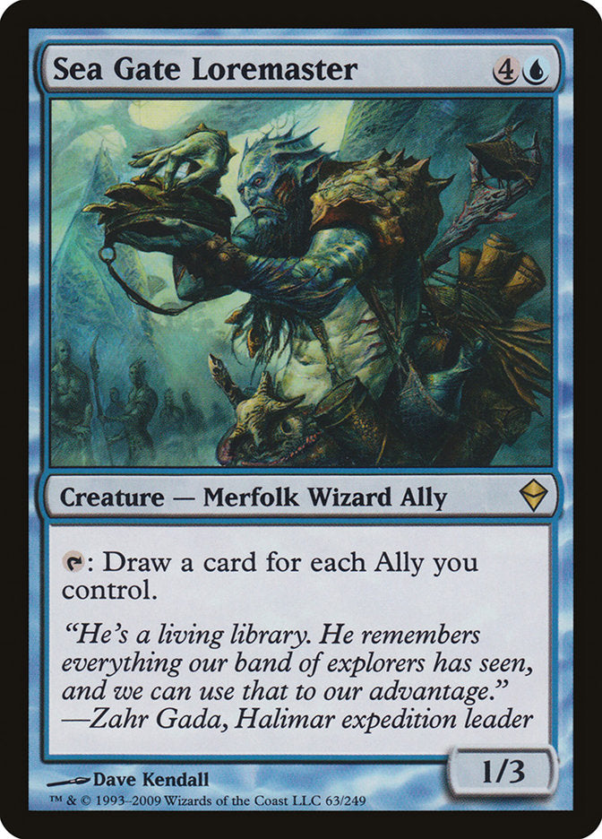 Sea Gate Loremaster [Zendikar] | Good Games Adelaide SA