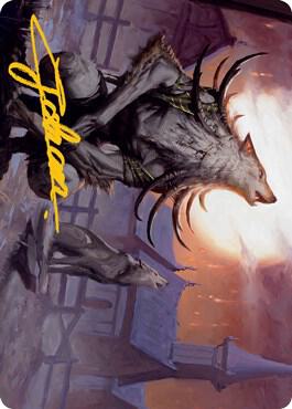Lord of the Ulvenwald Art Card Gold Stamped Signature 64 (Art Series: Innistrad: Midnight Hunt)  | Good Games Adelaide SA