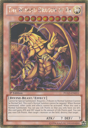 The Winged Dragon of Ra [PGLD-EN031] Gold Secret Rare | Good Games Adelaide SA