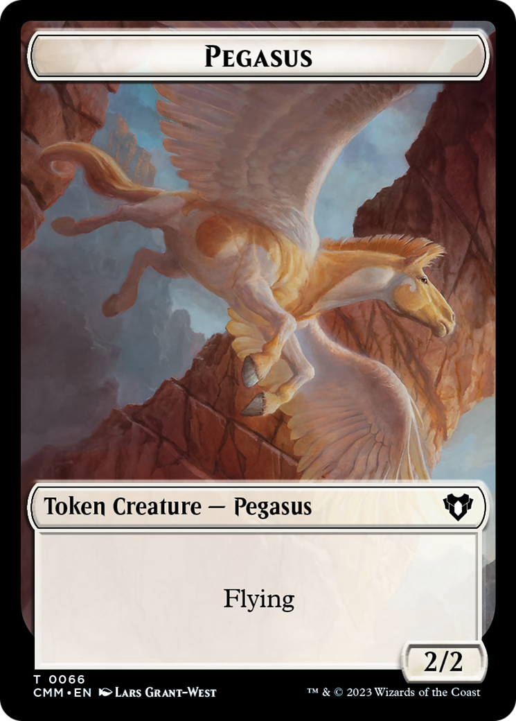 Copy (54) // Pegasus Double-Sided Token [Commander Masters Tokens] | Good Games Adelaide SA