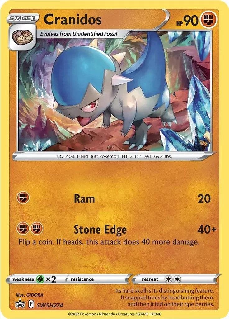 Cranidos (SWSH274) [Sword & Shield: Black Star Promos] | Good Games Adelaide SA