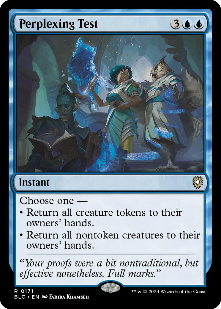 Perplexing Test [Bloomburrow Commander] | Good Games Adelaide SA