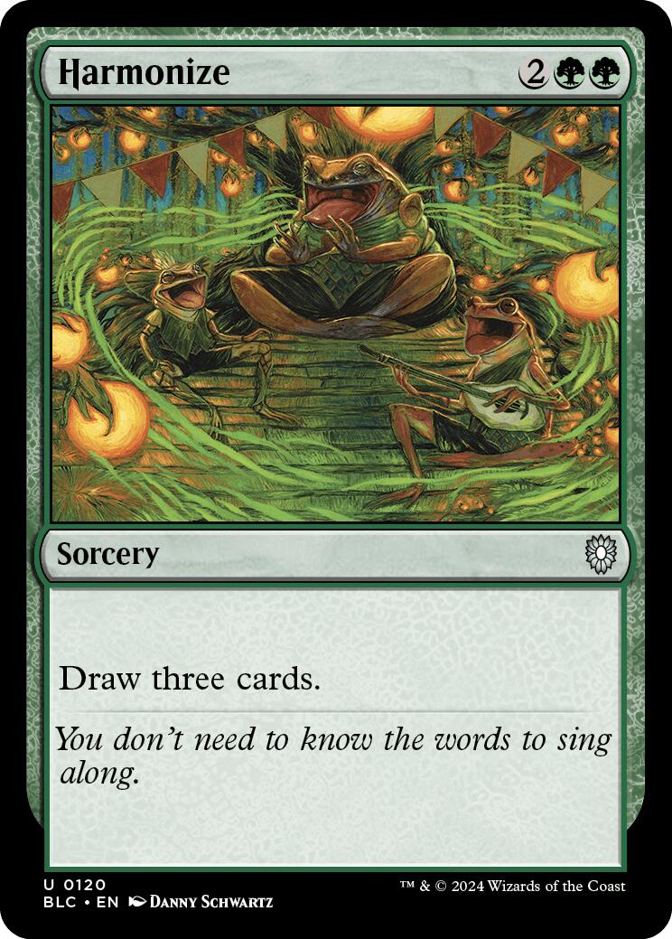 Harmonize [Bloomburrow Commander] | Good Games Adelaide SA
