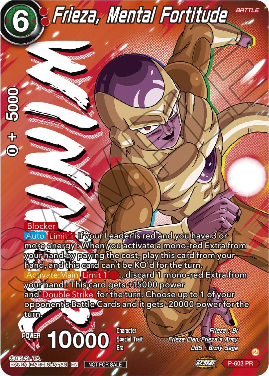Frieza, Mental Fortitude (Tournament Pack Vol. 8) (Winner) (P-603) [Promotion Cards] | Good Games Adelaide SA