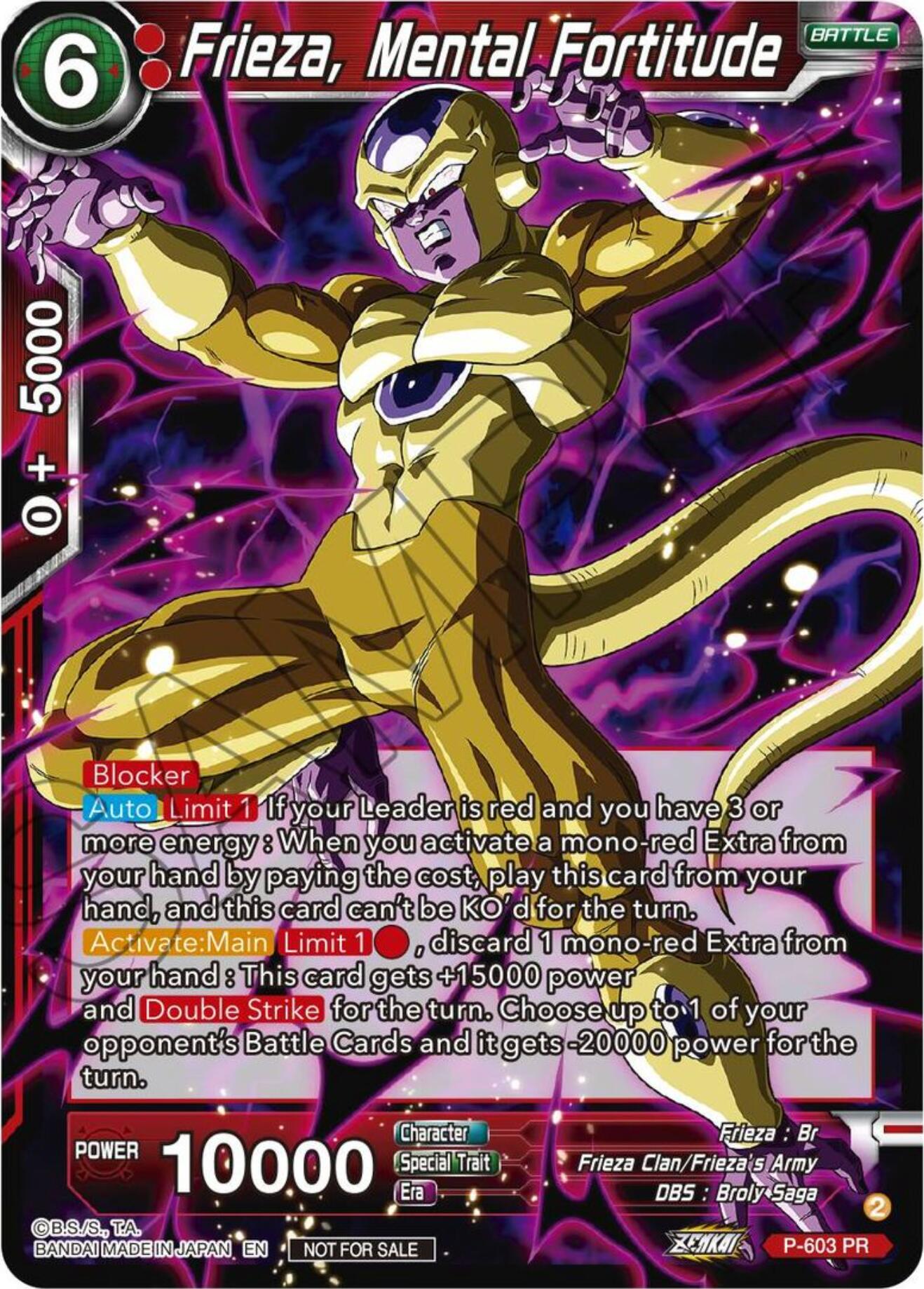 Frieza, Mental Fortitude (Tournament Pack Vol. 8) (P-603) [Promotion Cards] | Good Games Adelaide SA