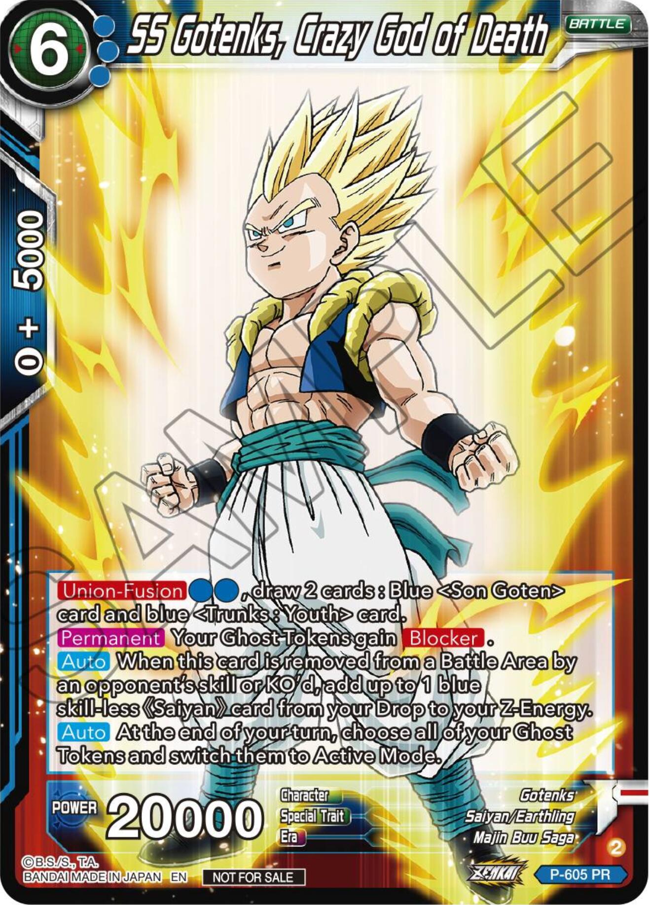 SS Gotenks, Crazy God of Death (Tournament Pack Vol. 8) (P-605) [Promotion Cards] | Good Games Adelaide SA