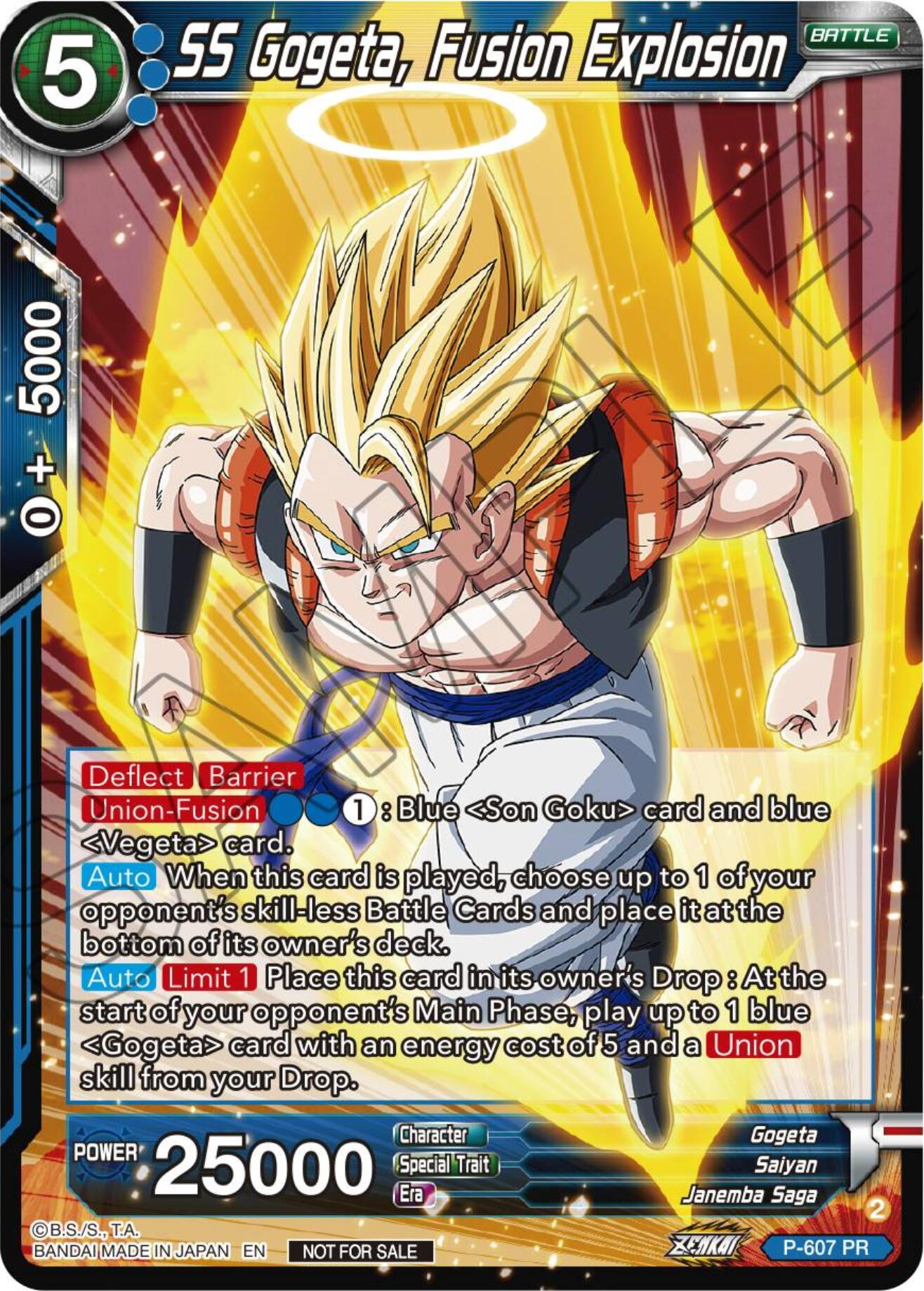 SS Gogeta, Fusion Explosion (Tournament Pack Vol. 8) (P-607) [Promotion Cards] | Good Games Adelaide SA