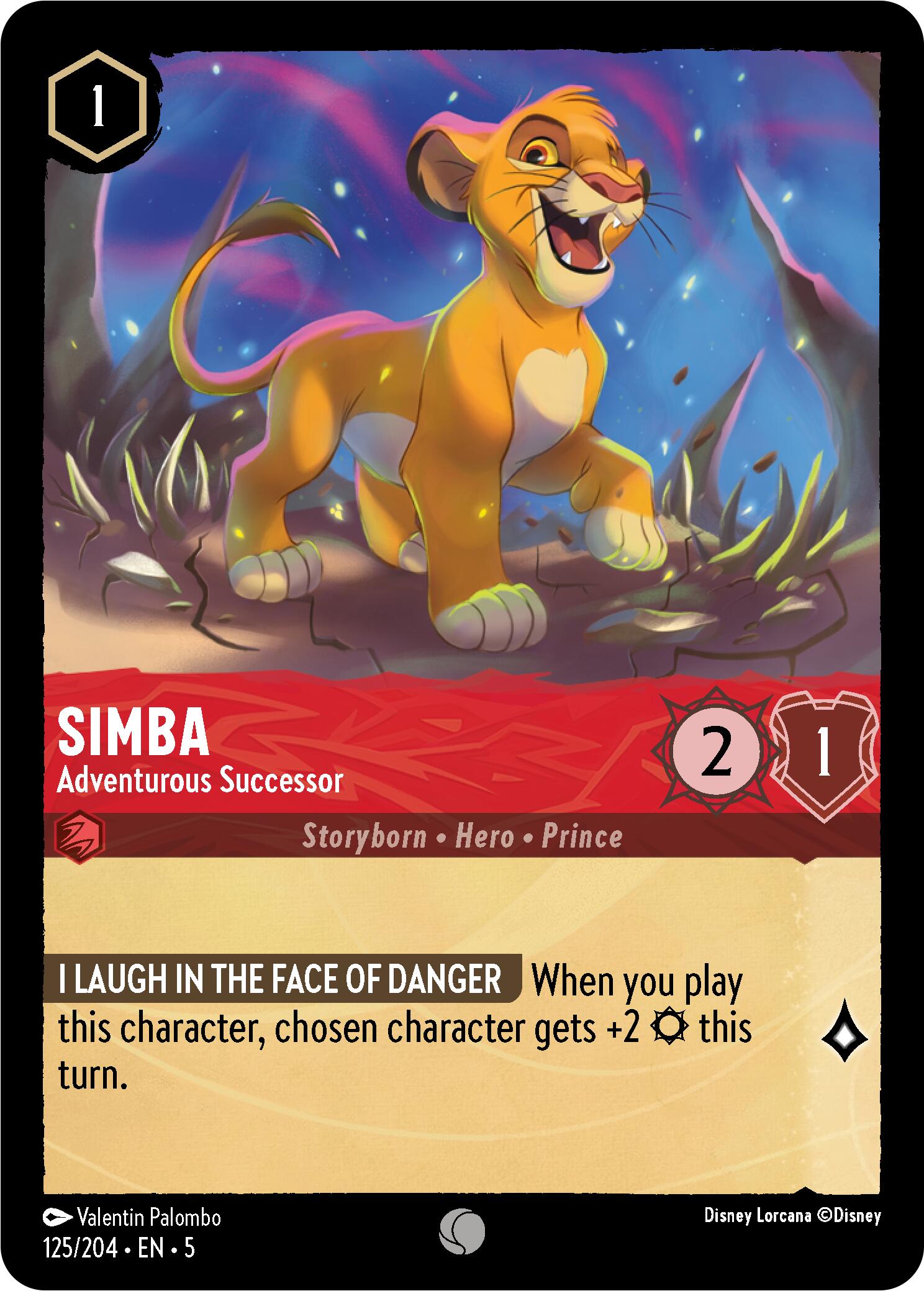 Simba - Adventurous Successor (125/204) [Shimmering Skies] | Good Games Adelaide SA