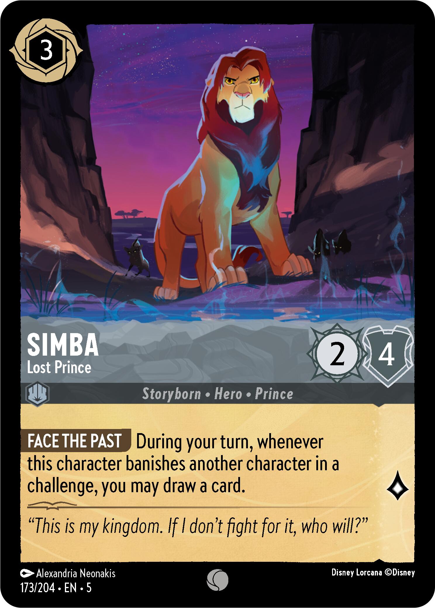 Simba - Lost Prince (173/204) [Shimmering Skies] | Good Games Adelaide SA