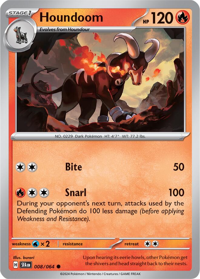Houndoom (008/064) [Scarlet & Violet: Shrouded Fable] | Good Games Adelaide SA