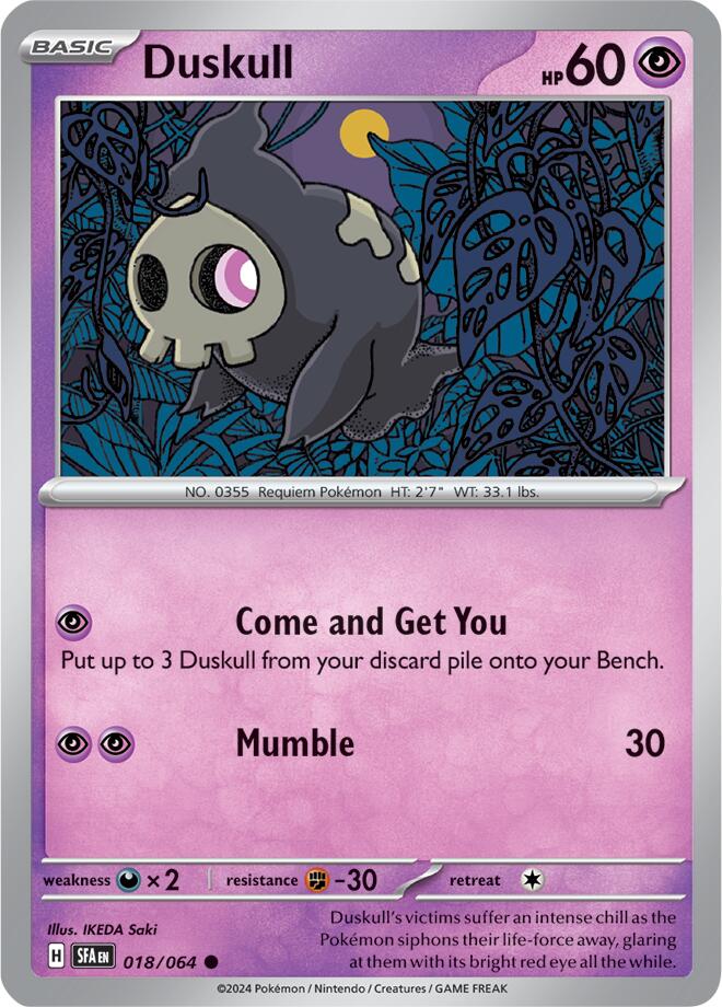 Duskull (018/064) [Scarlet & Violet: Shrouded Fable] | Good Games Adelaide SA