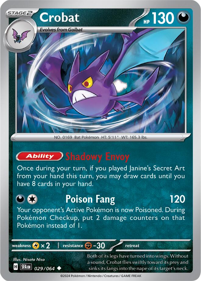 Crobat (029/064) [Scarlet & Violet: Shrouded Fable] | Good Games Adelaide SA