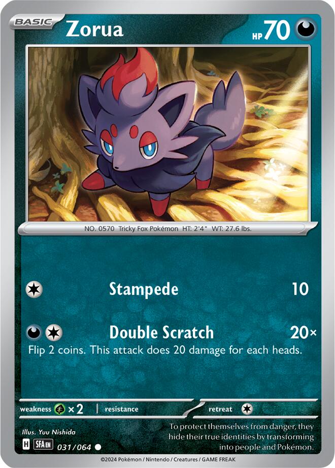 Zorua (031/064) [Scarlet & Violet: Shrouded Fable] | Good Games Adelaide SA
