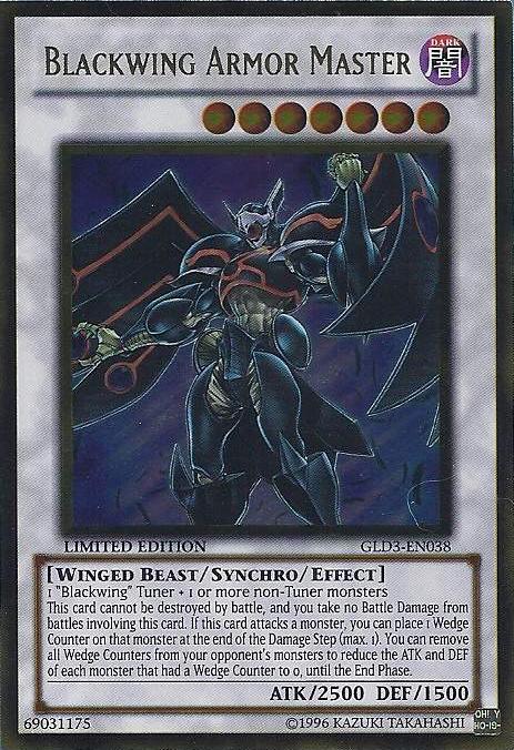 Blackwing Armor Master [GLD3-EN038] Gold Rare | Good Games Adelaide SA