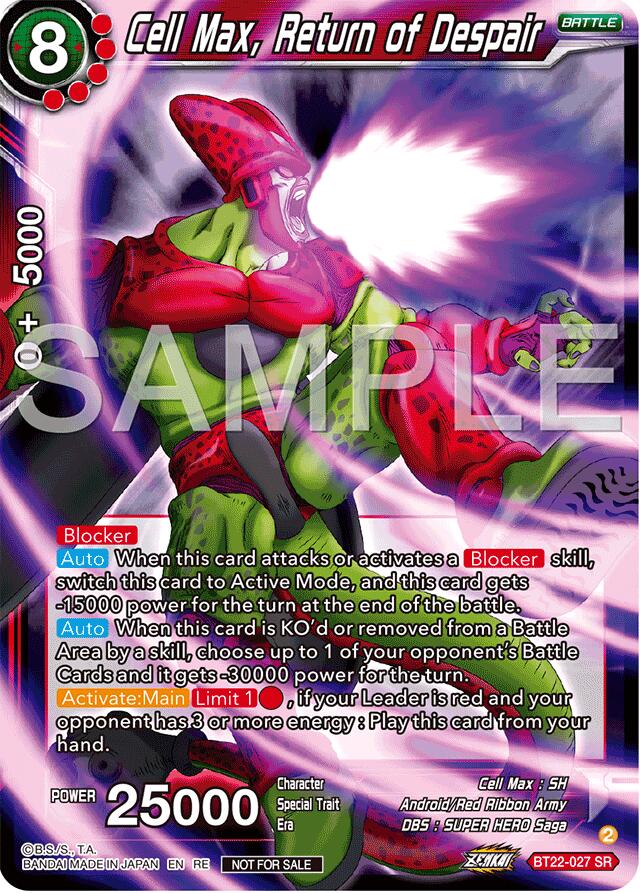 Cell Max, Return of Despair (Deluxe Pack 2024 Vol.2) (BT22-027) [Promotion Cards] | Good Games Adelaide SA