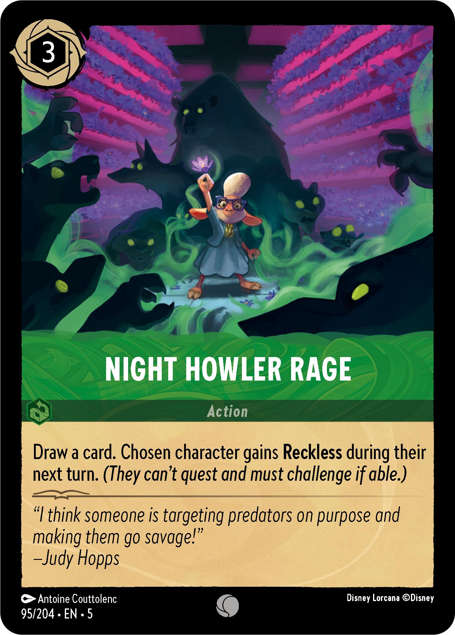 Night Howler Rage (95/204) [Shimmering Skies] | Good Games Adelaide SA