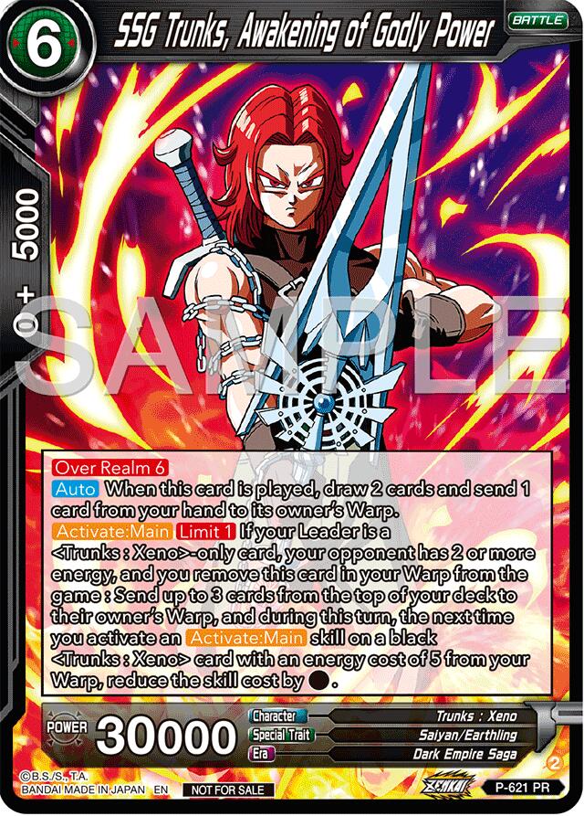 SSG Trunks, Awakening of Godly Power (Deluxe Pack 2024 Vol.2) (P-621) [Promotion Cards] | Good Games Adelaide SA