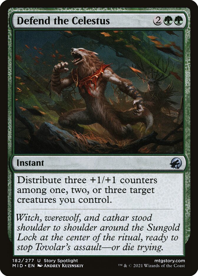 Defend the Celestus 182 (Innistrad: Midnight Hunt)  - Foil | Good Games Adelaide SA