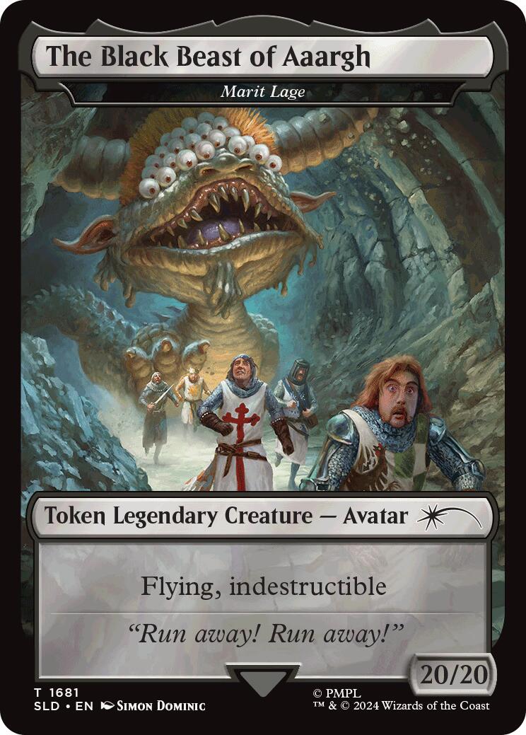 The Black Beast of Aaargh - Marit Lage Token [Secret Lair Drop Series] | Good Games Adelaide SA