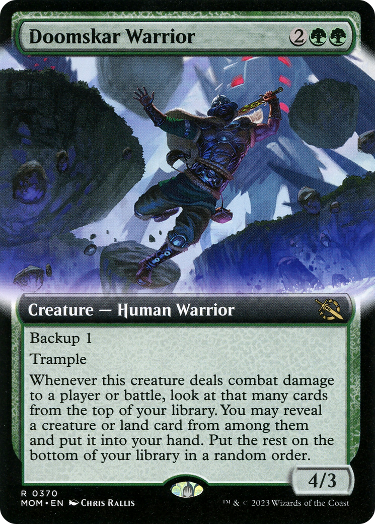 Doomskar Warrior (Extended Art) [March of the Machine] | Good Games Adelaide SA