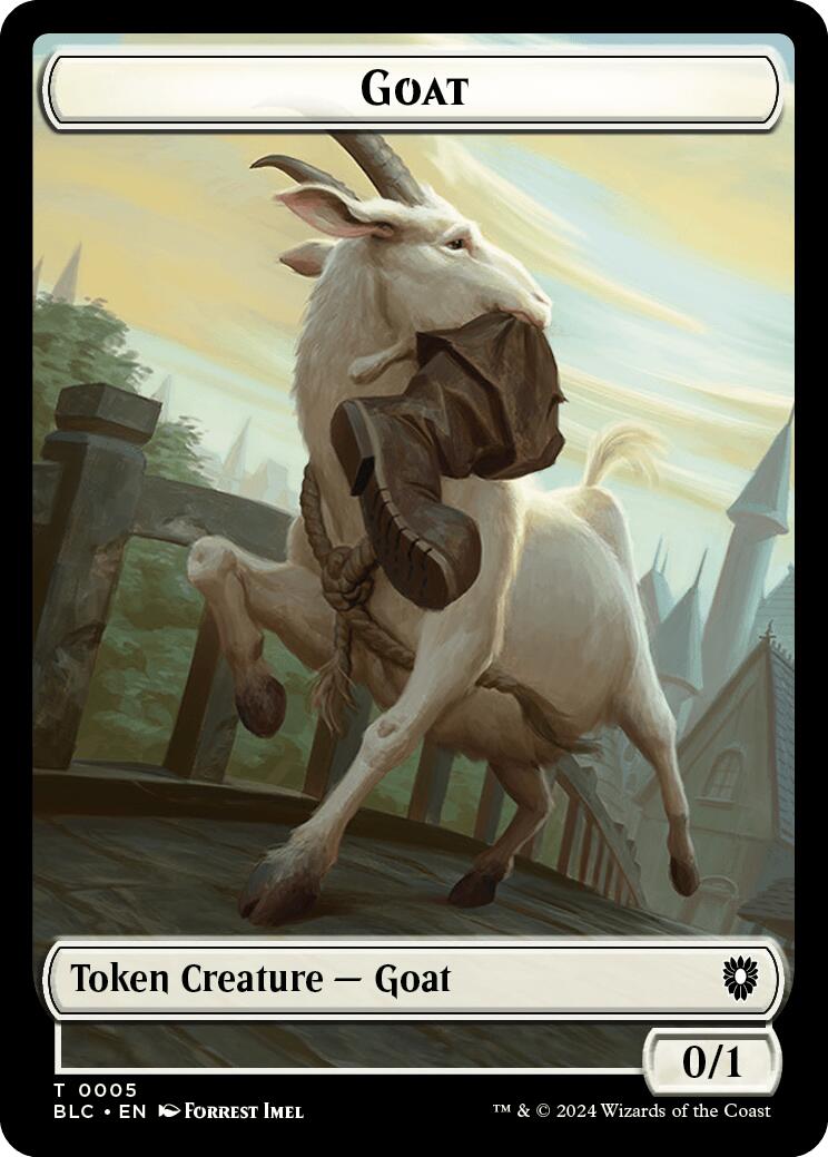 Goat // Wolf (032) Double-Sided Token [Bloomburrow Commander Tokens] | Good Games Adelaide SA