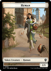 Human // Soldier Double-Sided Token [Bloomburrow Commander Tokens] | Good Games Adelaide SA