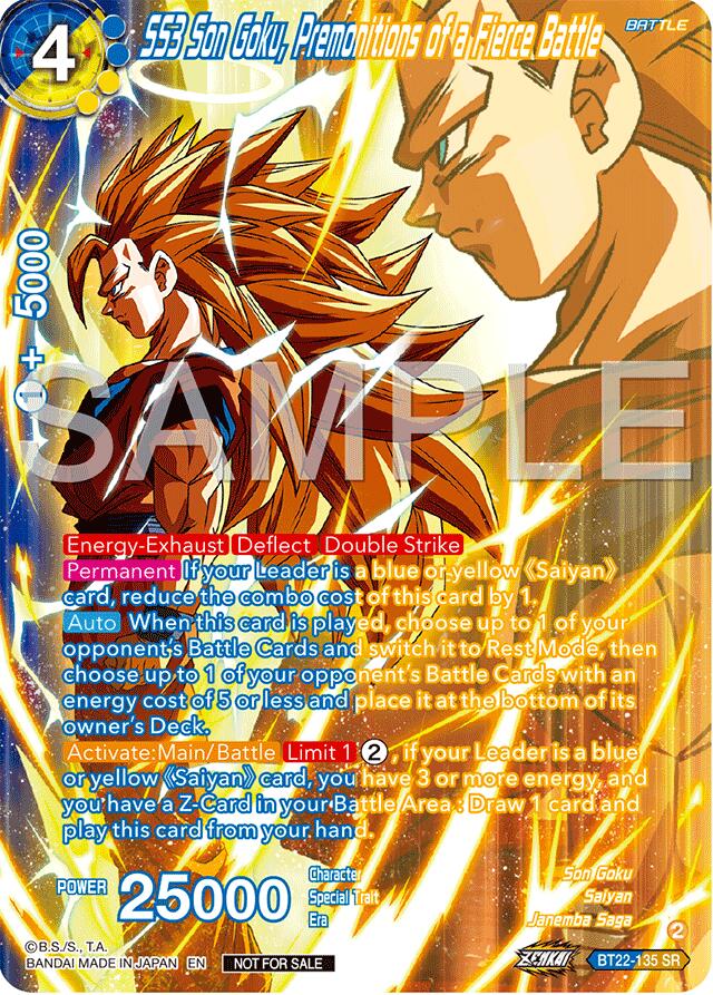 SS3 Son Goku, Premonitions of a Fierce Battle (Premium Alt-Art Card Set 2024 Vol.2) (BT22-135) [Promotion Cards] | Good Games Adelaide SA